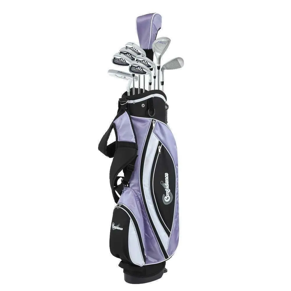 Confidence Power V3 Golf Club Set with Bag, Ladies Right Hand