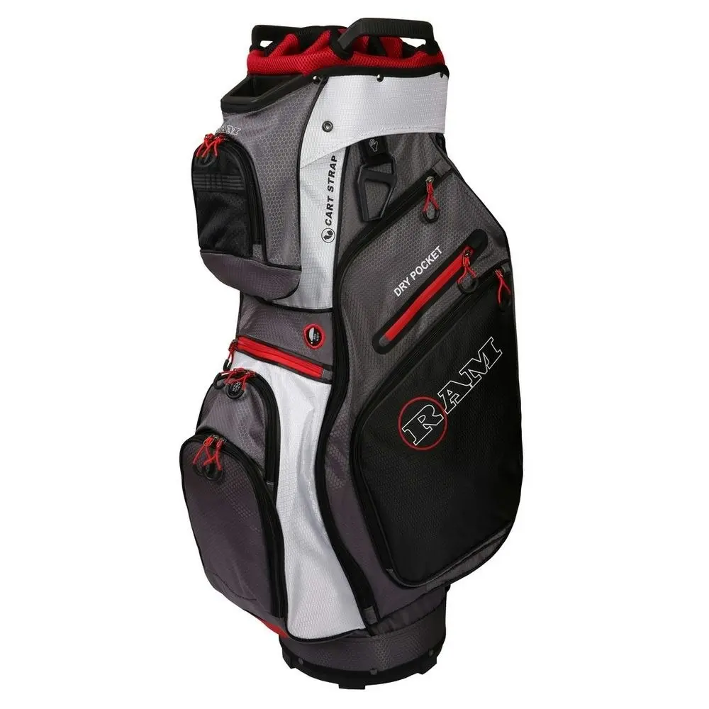 RAM Golf FX Deluxe Golf Cart Bag with 14 Way Divider Top