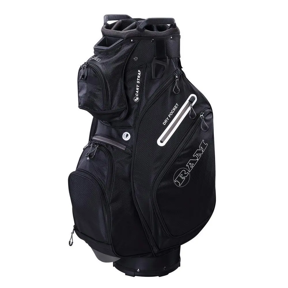 RAM Golf FX Deluxe Golf Cart Bag with 14 Way Divider Top