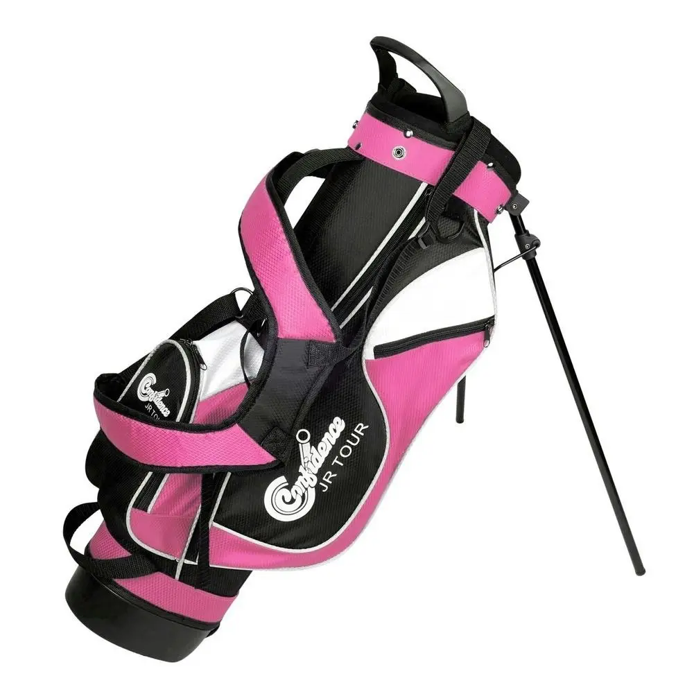 Confidence Golf Junior Golf Clubs Set with Stand Bag - Pink, Girls Right Hand