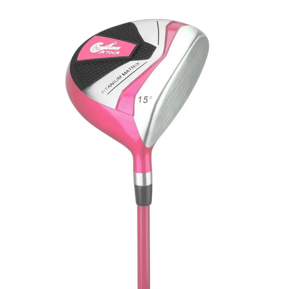 Confidence Golf Junior Golf Clubs Set with Stand Bag - Pink, Girls Right Hand