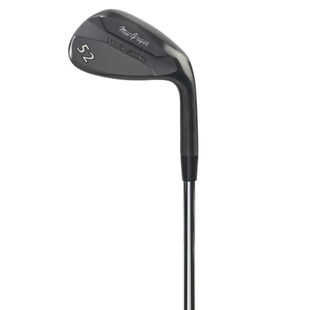 MacGregor Golf Tour Grind Milled Face Golf Wedge Set, Black, Mens Left Hand