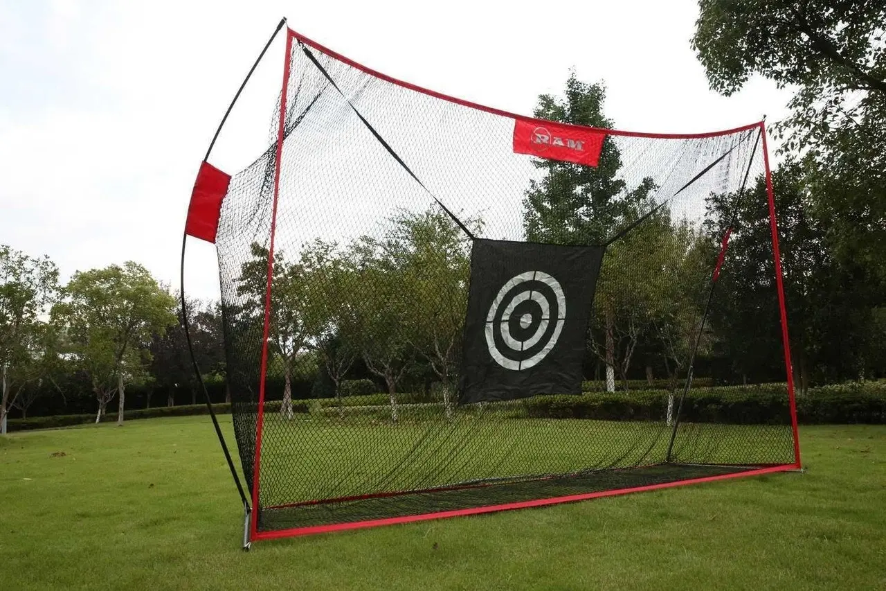 RAM Golf Deluxe Extra Large Portable Golf Hitting Practice Net