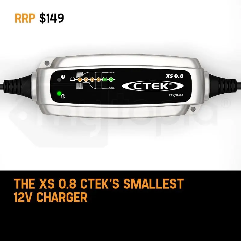 CTEK XS0.8 12V Smart Battery Charger Bundle - Comfort Indicator