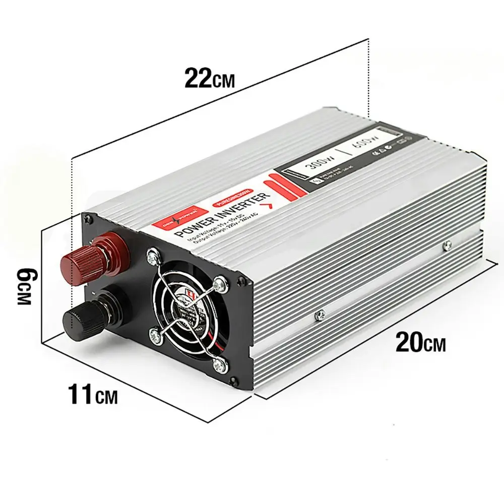 Genpower 300W/600W Pure Sine Wave 12V/240V Power Inverter Car Plug Caravan Boat