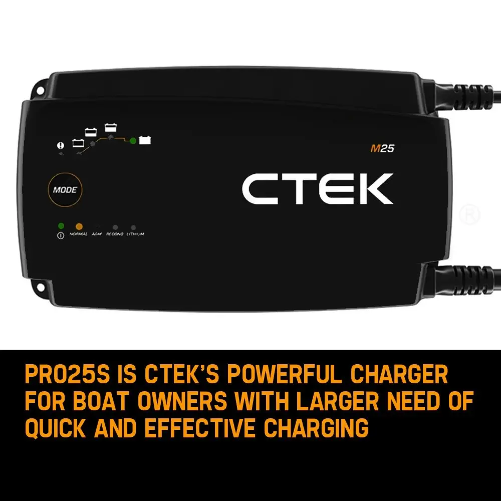 CTEK M25 Marine Boat Smart Battery Charger Lithium Mode AGM 12v CTEK-40-199