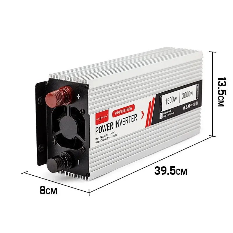 Genpower 500W/3000W Pure Sine Wave Power Inverter 12V/240V Caravan Boat CarPlug