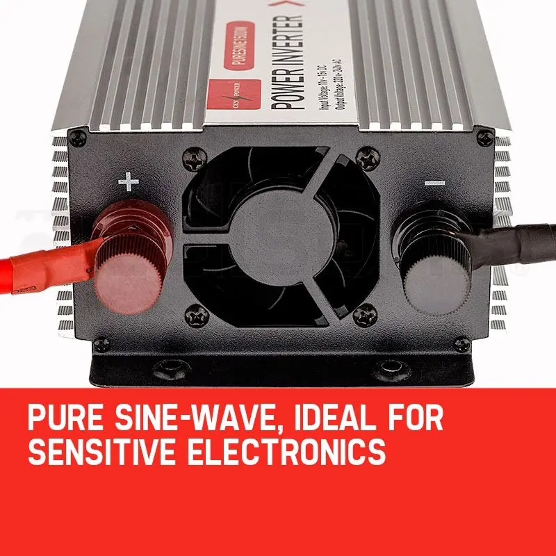 Genpower 500W/3000W Pure Sine Wave Power Inverter 12V/240V Caravan Boat CarPlug