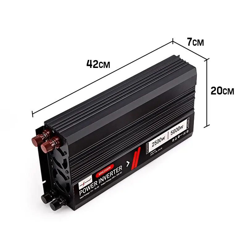 Genpower Modified Sine Wave 2500W/5000W 12V/240V Power Inverter Car Caravan Boat