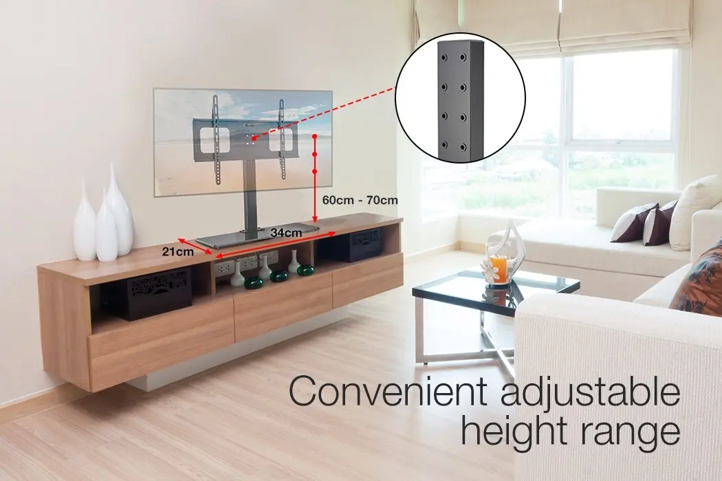 Fortia TV Stand Mount 37-55 Inch Television Small Modern Universal Up to 55 Inch