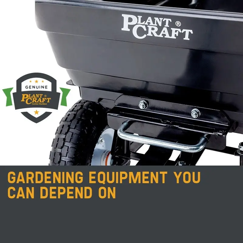 PlantCraft 250kg Poly Pull Dump Cart Garden Hand Trailer Wagon Lawn Wheelbarrow