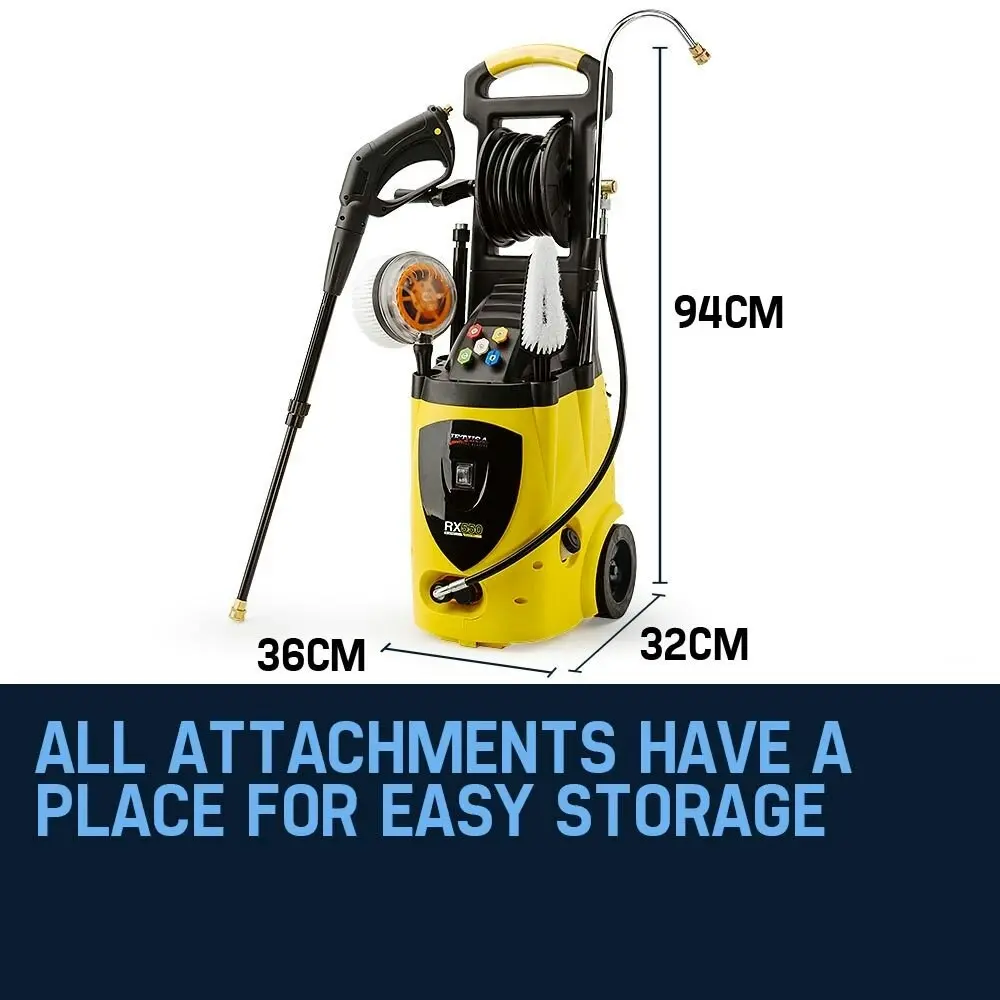 Jet-USA 3200W Electric Pressure Washer, 3800PSI High Pressure Gun Cleaner, 30M Hose 5 Pro tip Nozzle