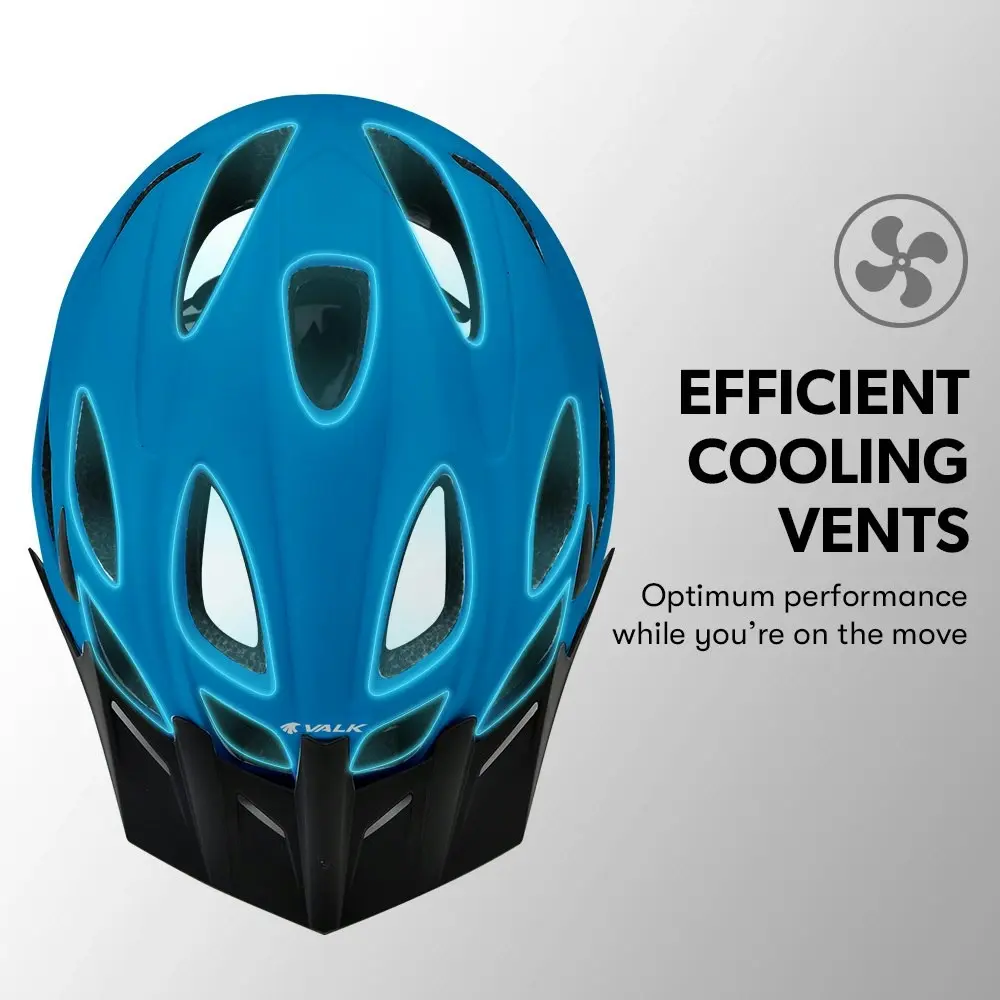 Valk Mountain Bike Helmet Large 58-61cm Bicycle MTB Cycling Safety Accessories