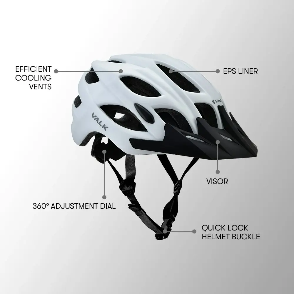 Valk Mountain Bike Helmet Small 54-56cm MTB Bicycle Cycling Safety Accessories