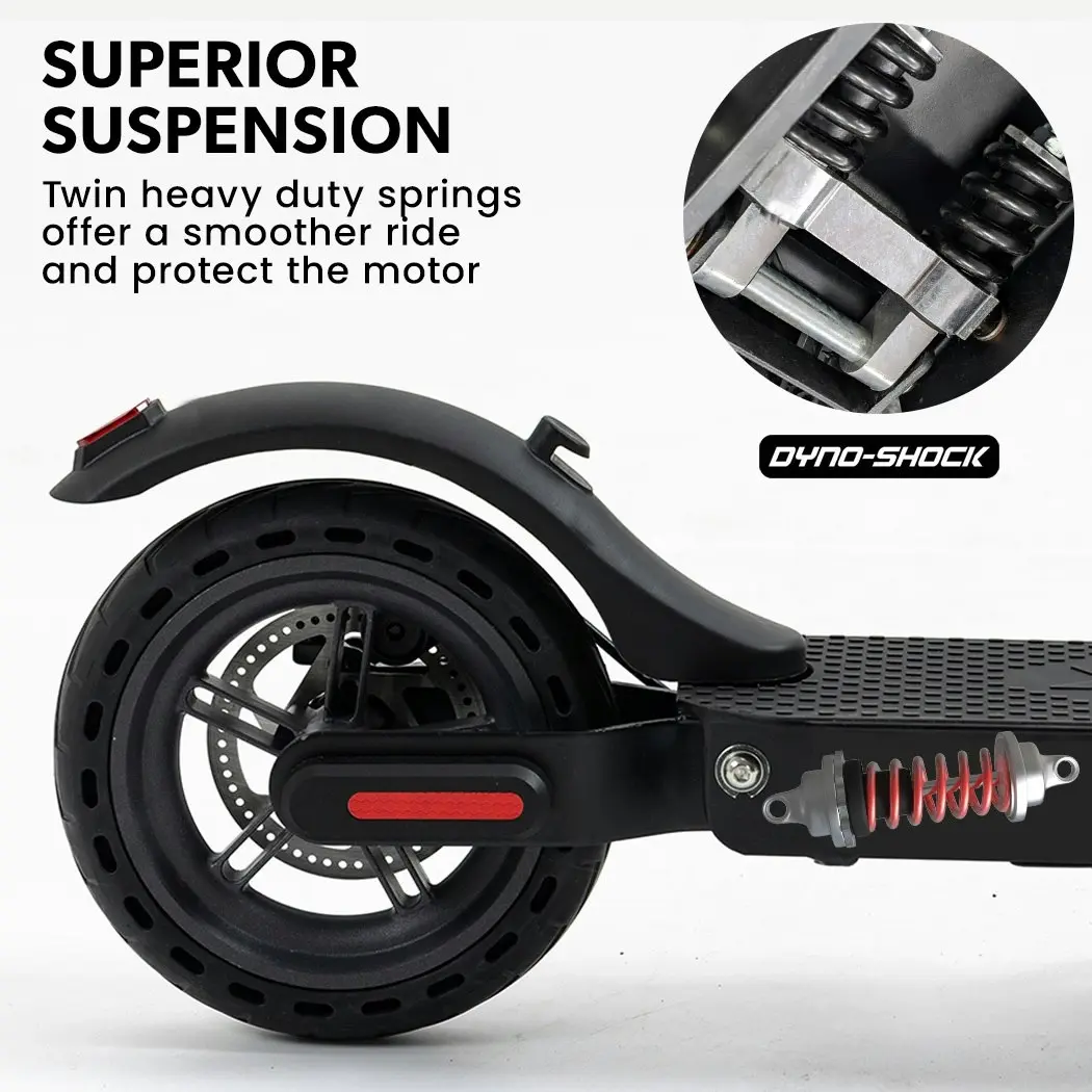 Valk 400W Electric Scooter, 37V Folding E- Scooter with Suspension, for Adults, Synergy 5 MkII Black