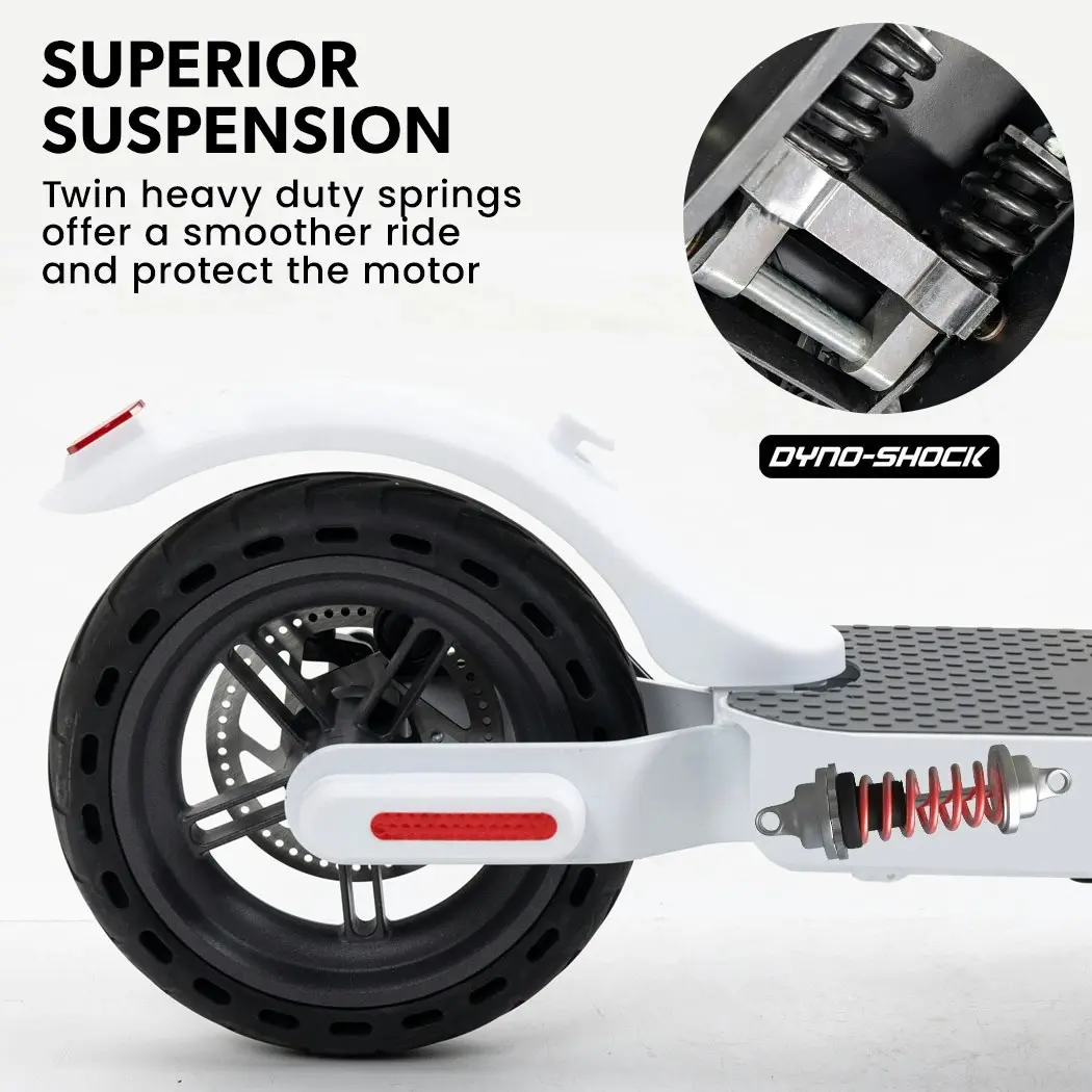 Valk 400W Electric Scooter, with Suspension for Adults Portable Folding Ride On,Synergy 5 MkII White