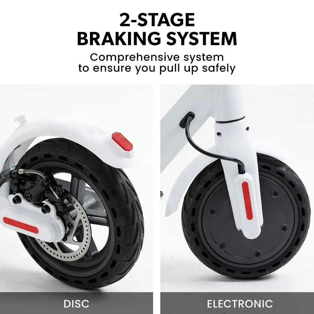 Valk 400W Electric Scooter, with Suspension for Adults Portable Folding Ride On,Synergy 5 MkII White