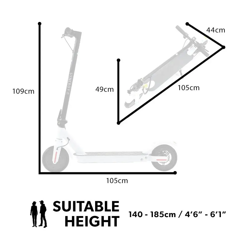 Valk 400W Electric Scooter, with Suspension for Adults Portable Folding Ride On,Synergy 5 MkII White