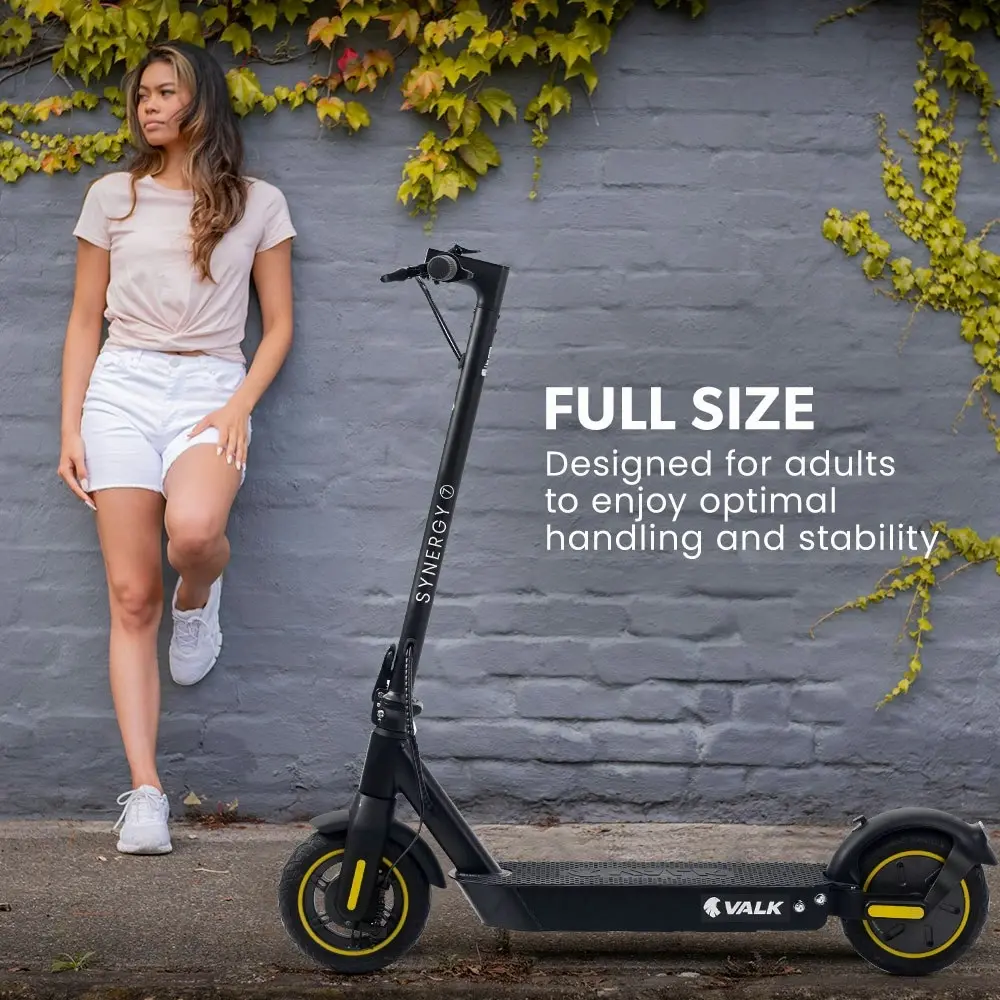 Valk Synergy 7 MkII 500W 15Ah Electric Scooter, Never Flat Tyres, Suspension, for Adults