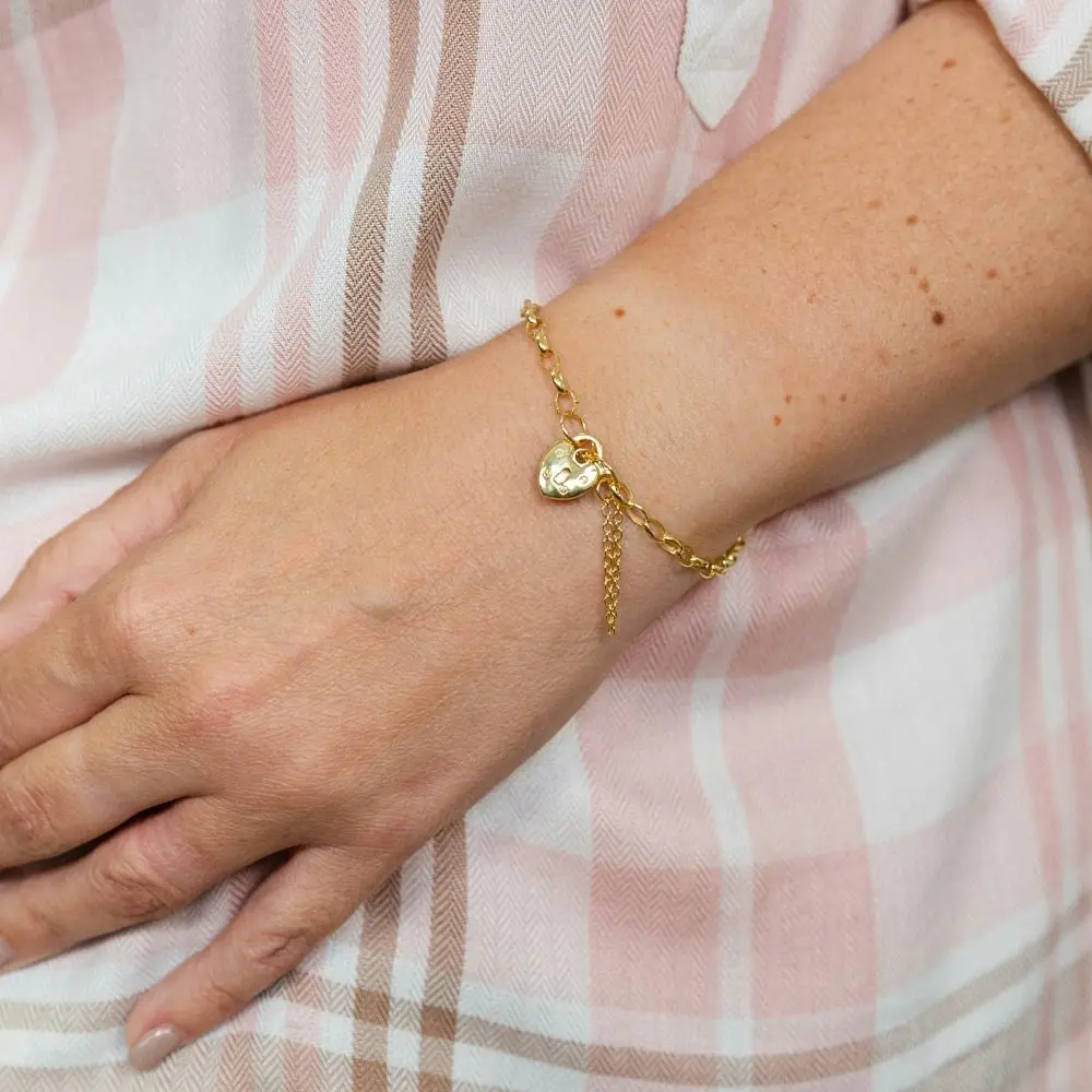 9ct Magnificent Yellow Gold Silver Filled Belcher Bracelet