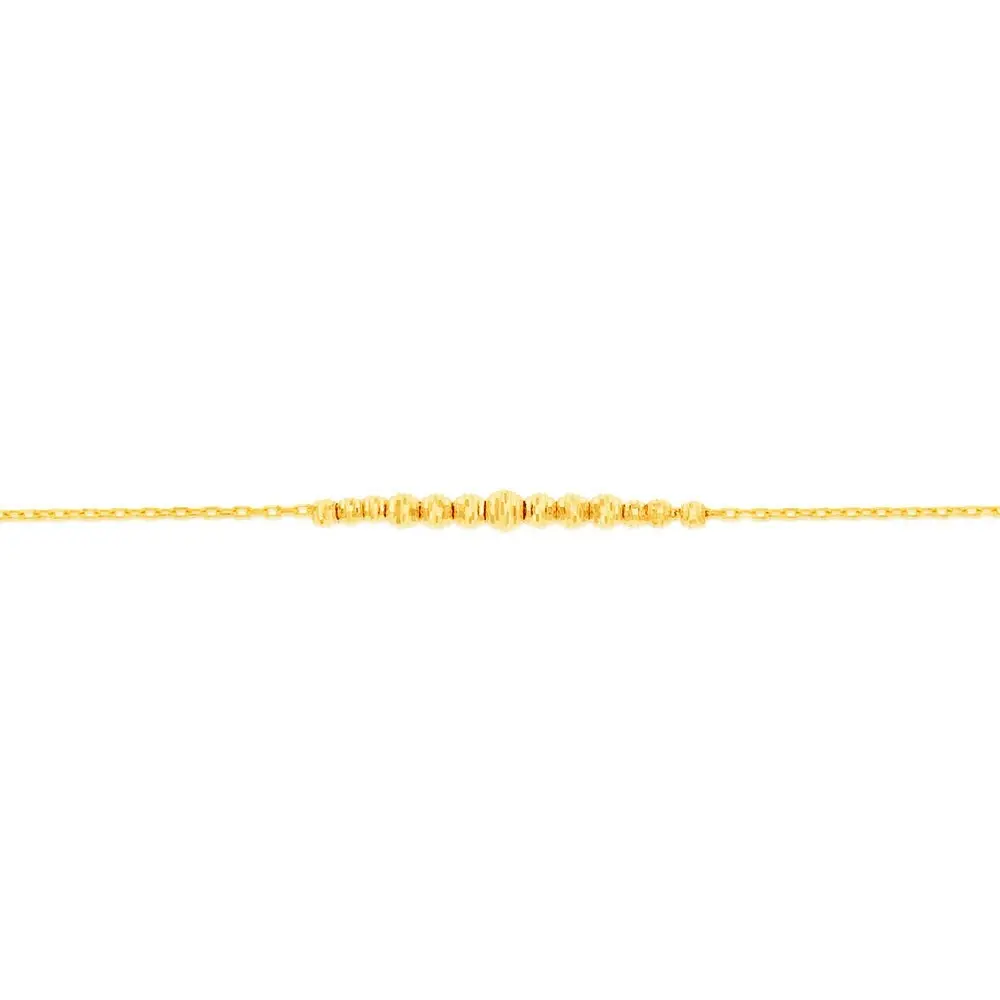 9ct Yellow Gold 24cm Adjustable Bracelet