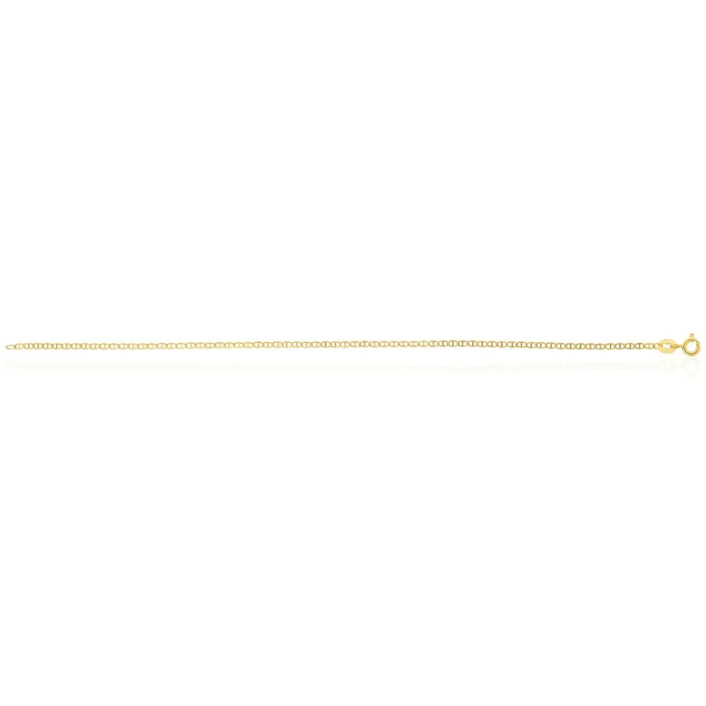 9ct Yellow Gold Filled 19cm Anchor Bracelet