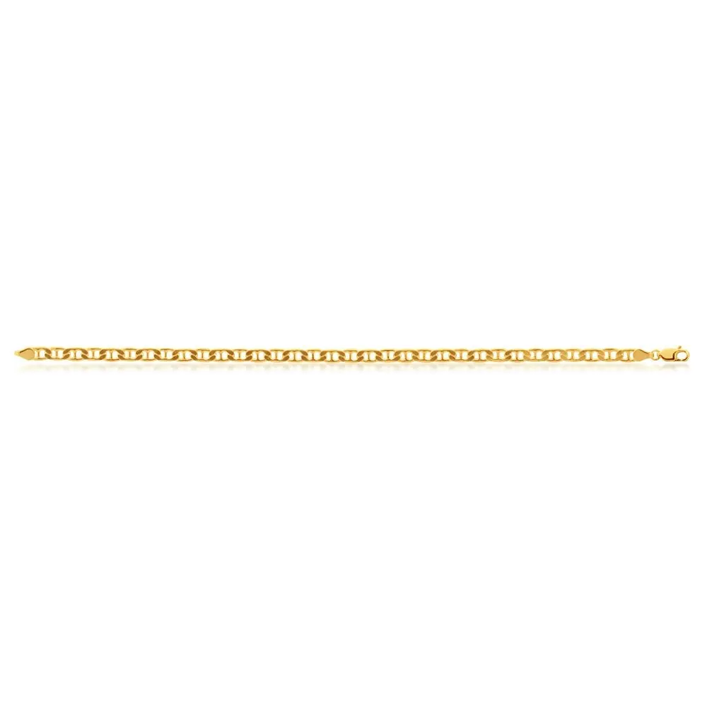 9ct Silverfilled Yellow Gold 120 Gauge 21 cms Bracelet