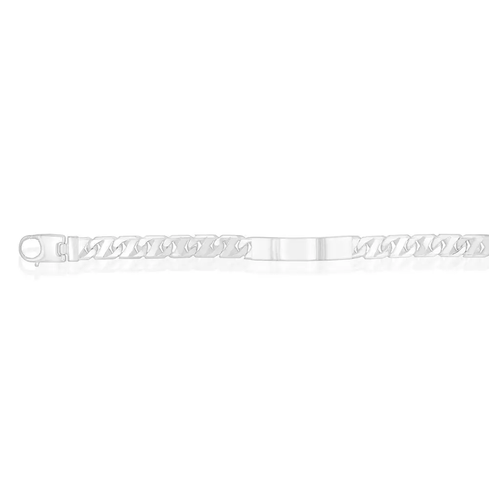 Sterling Silver Heavy ID 22cm Bracelet