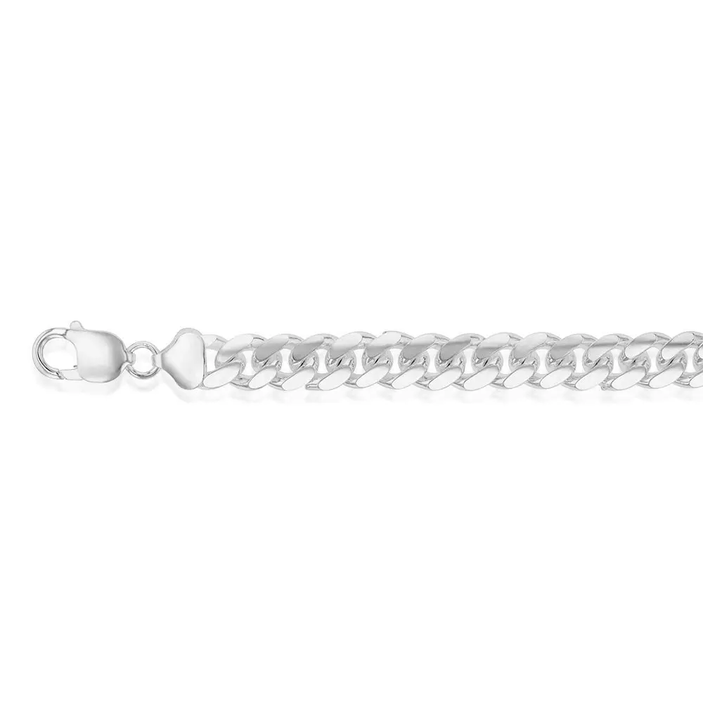 Sterling Silver Curb 280 Gauge 21cm Bracelet