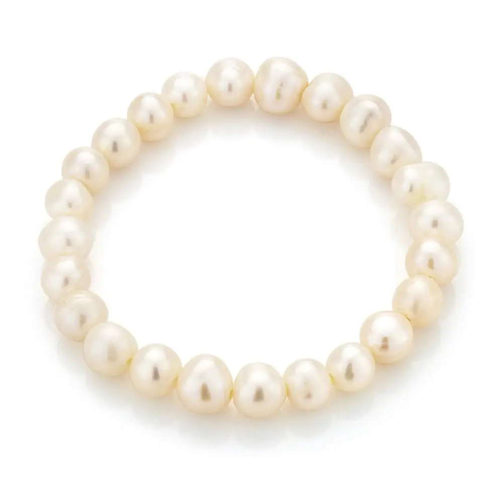 White 7.5-8mm Freshwater Pearl Bracelet