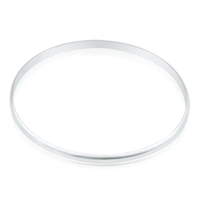 Solid Sterling Silver Plain Golf 65mm Bangle