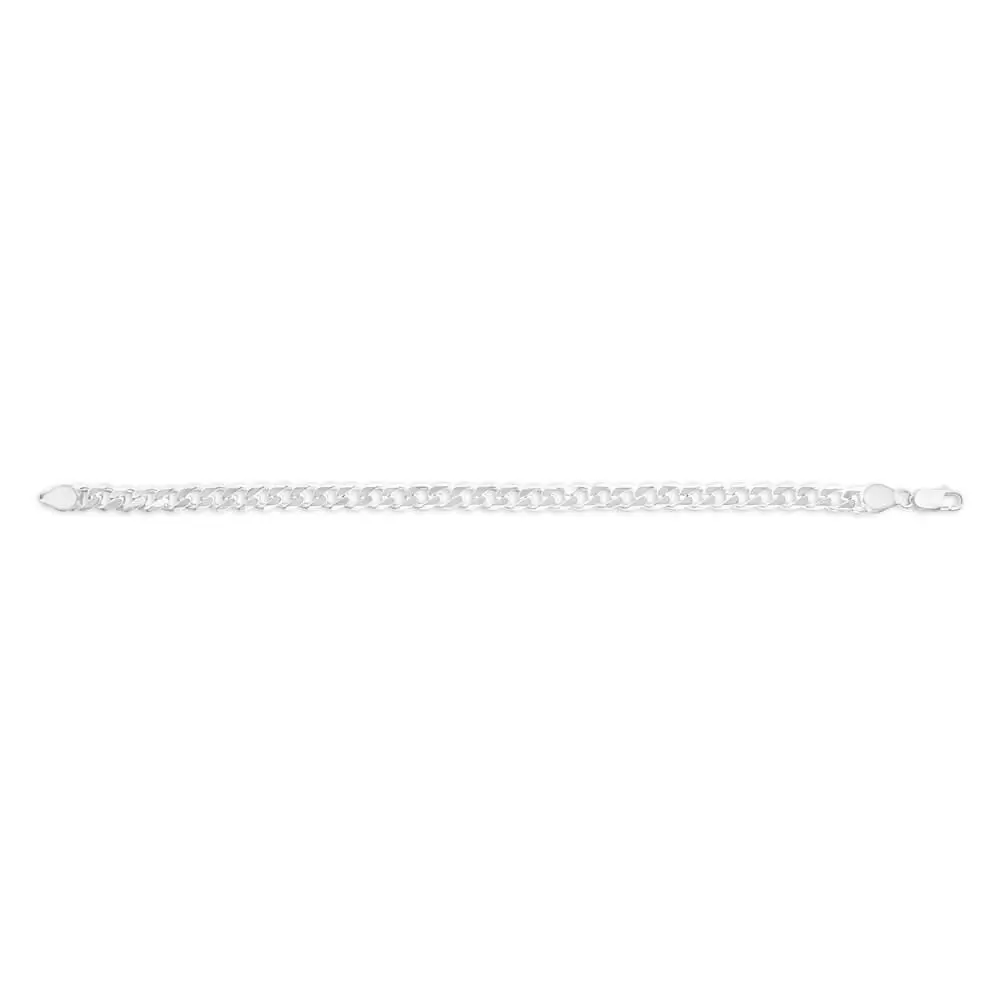 Sterling Silver Heavy 200 Gauge 23cm Curb Bracelet