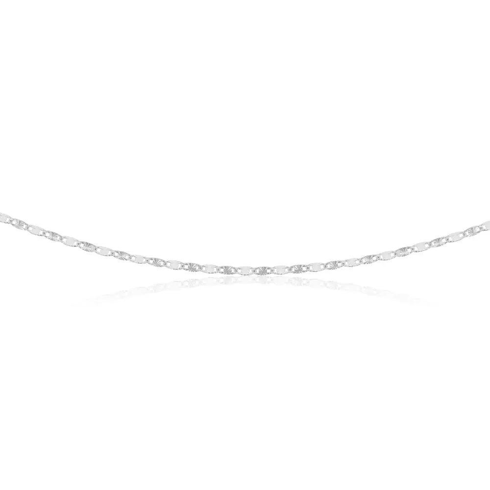 Sterling Silver 19cm Fancy Dicut Twist Bracelet