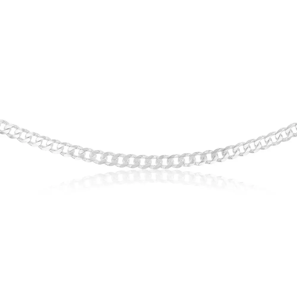 Sterling Silver Curb Heavy 200 Gauge 50cm Chain