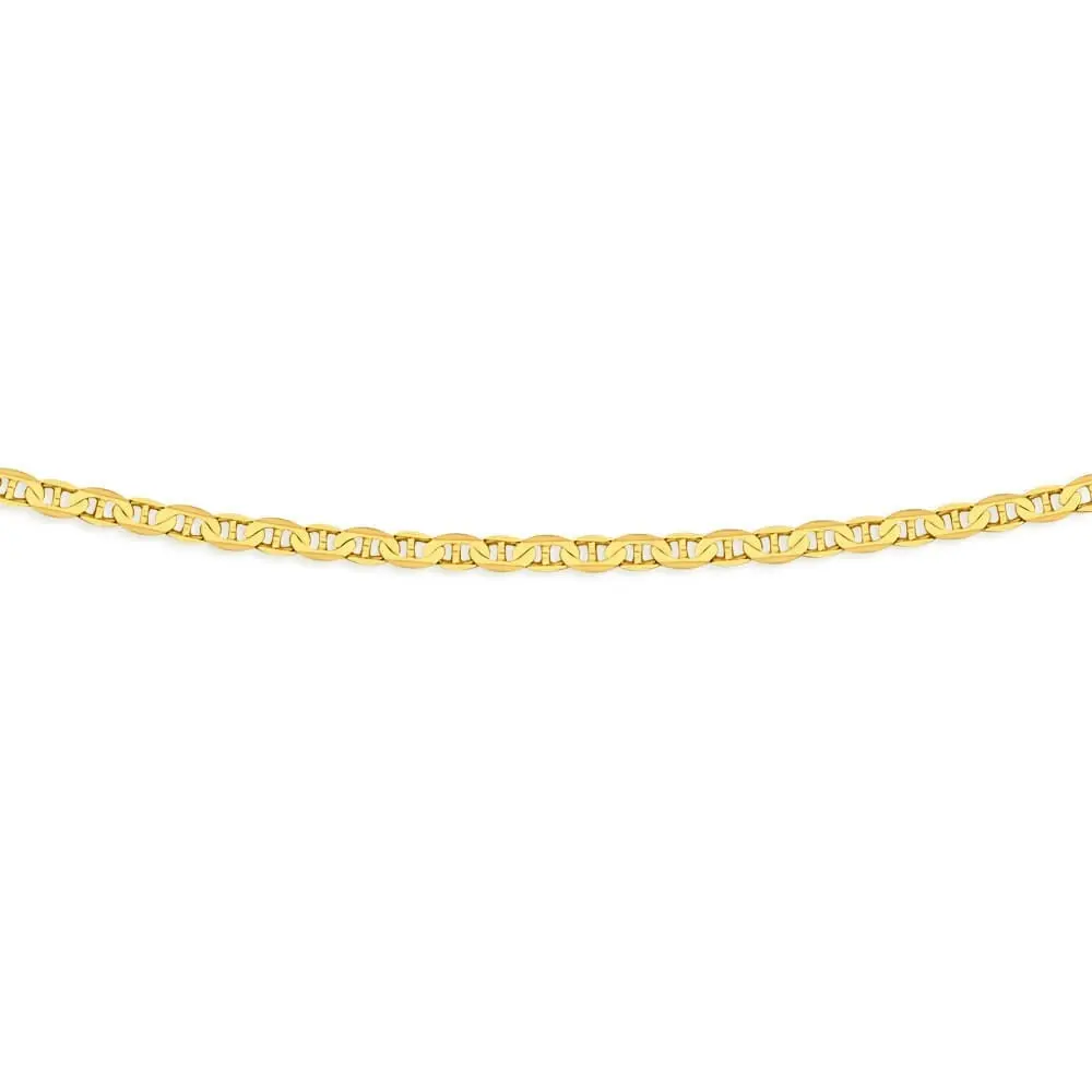 9ct Charming Yellow Gold Anchor Chain