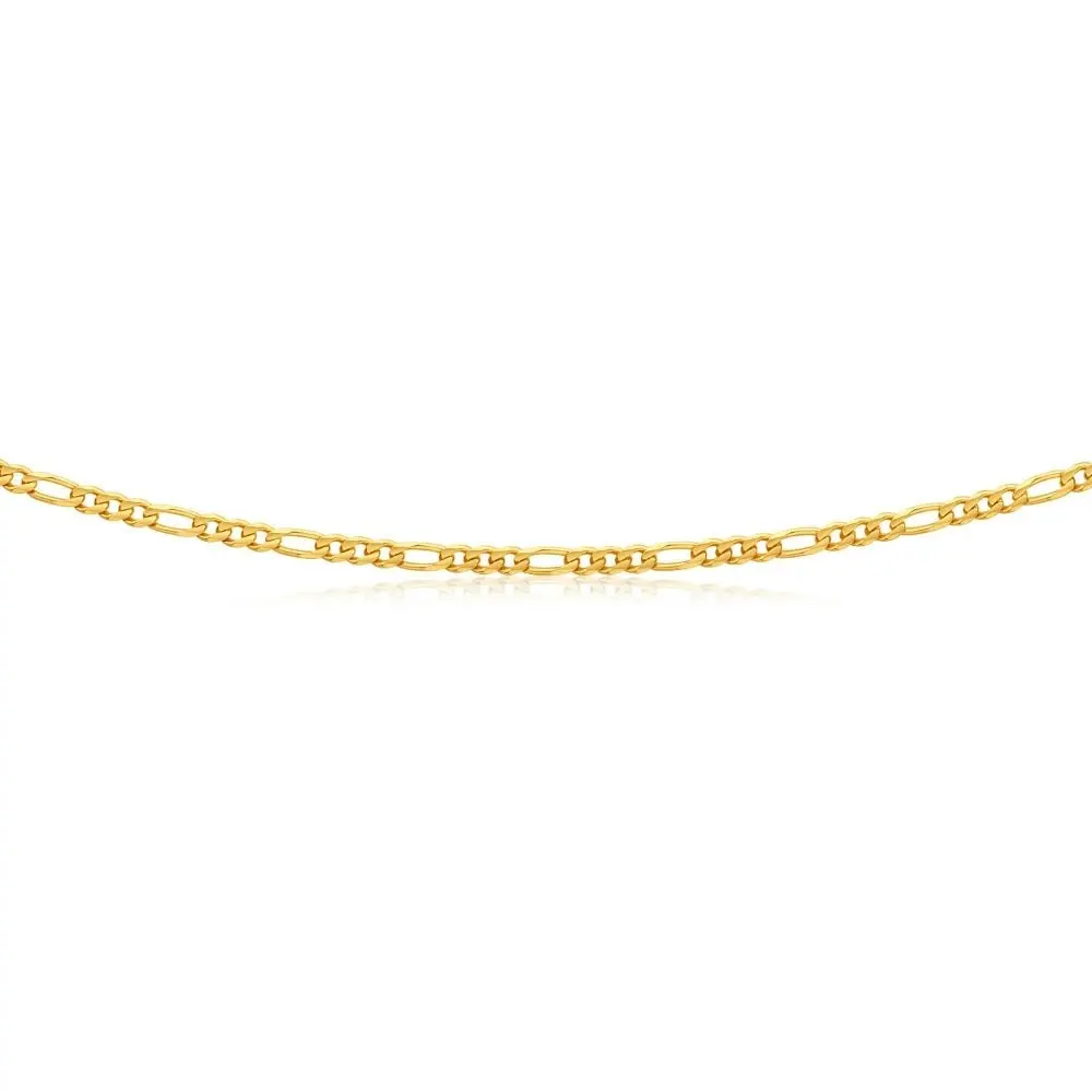 9ct Yellow Gold Alluring Figaro Chain