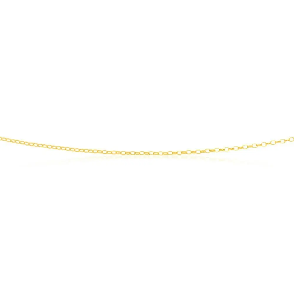 9ct Yellow Solid Gold Delightful Belcher Chain