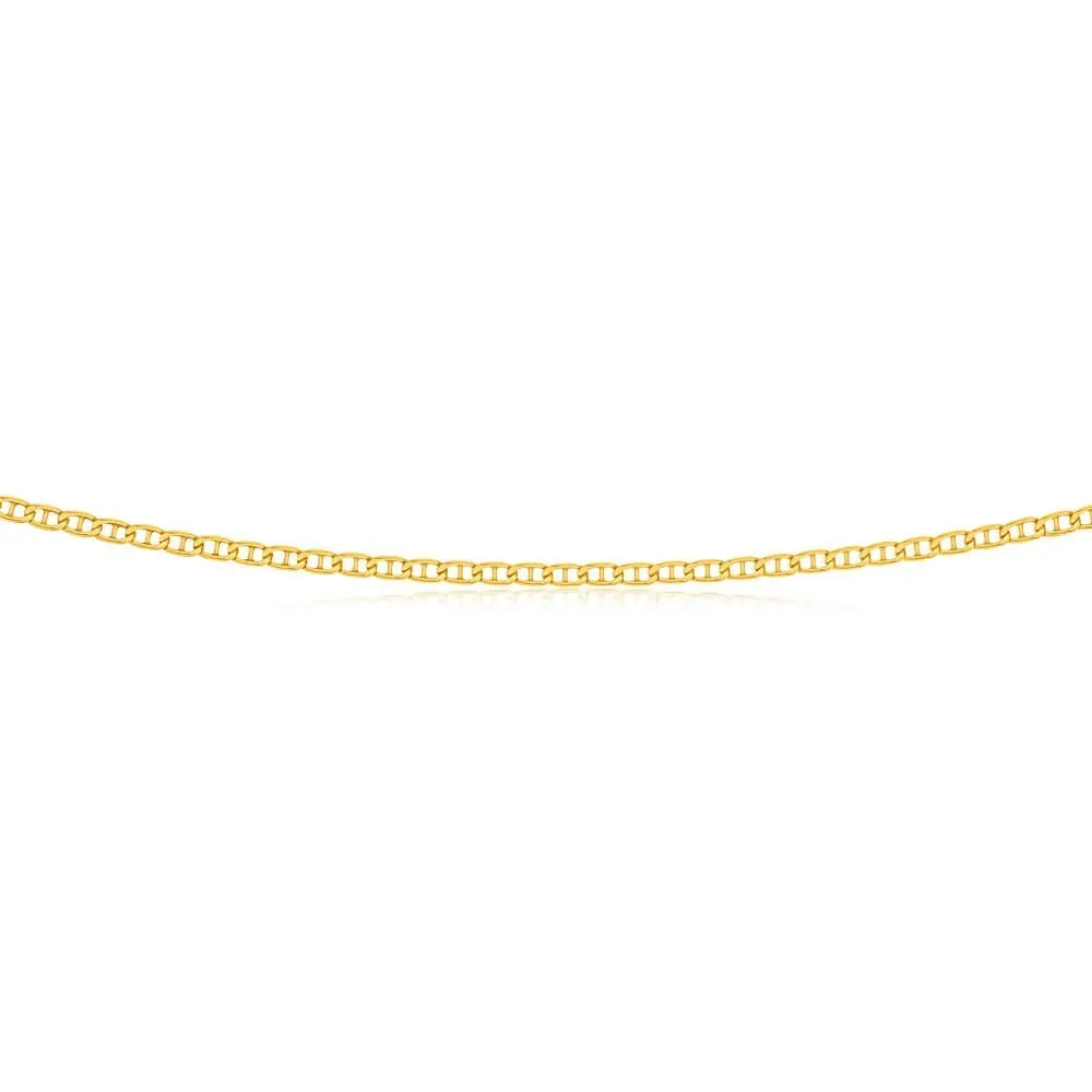 9ct Superb Yellow Gold Silver Filled Anchor Chain