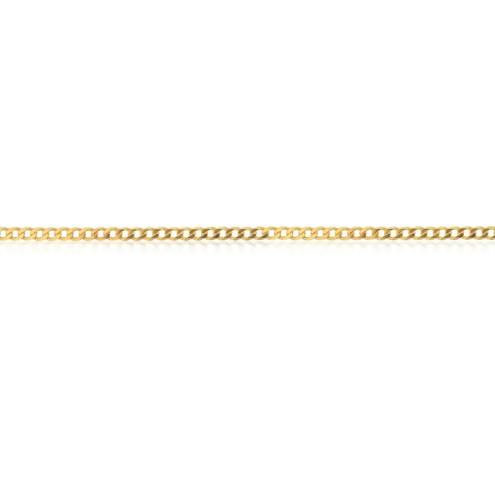 9ct Yellow SOLID Gold Curb Chain 80 gauge in 55cm