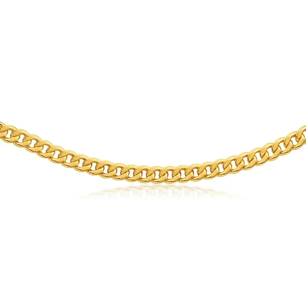 9ct Gorgeous Yellow Gold Copper Filled Curb Chain