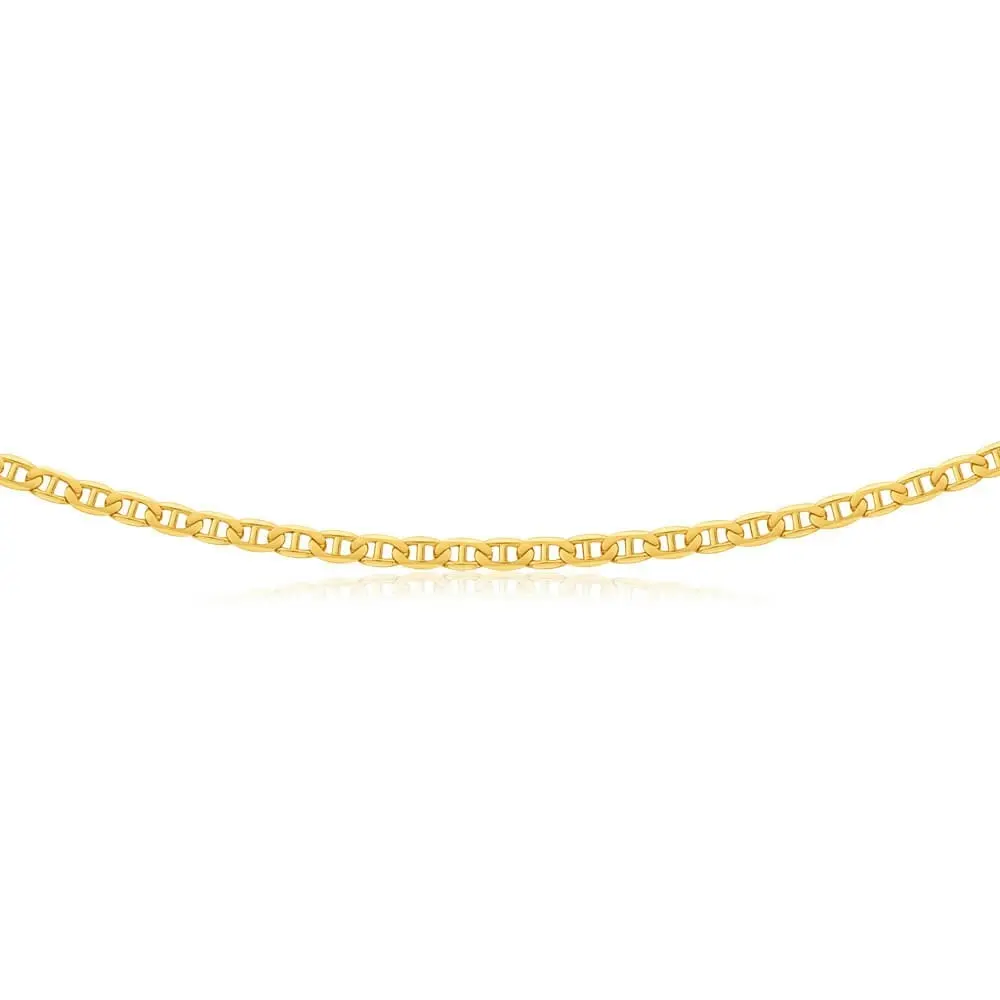 9ct Radiant Yellow Gold Anchor Chain