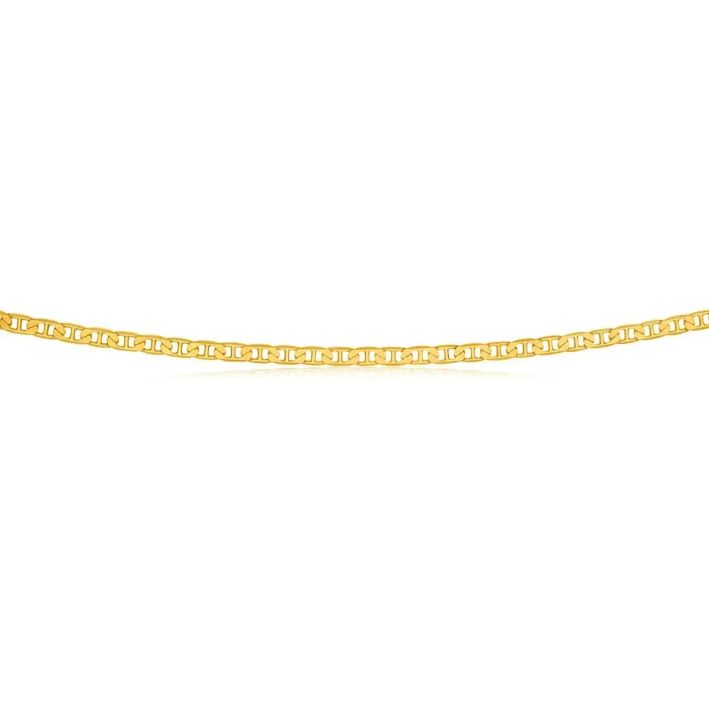 9ct Yellow Gold 80 gauge 60cm Anchor Chain