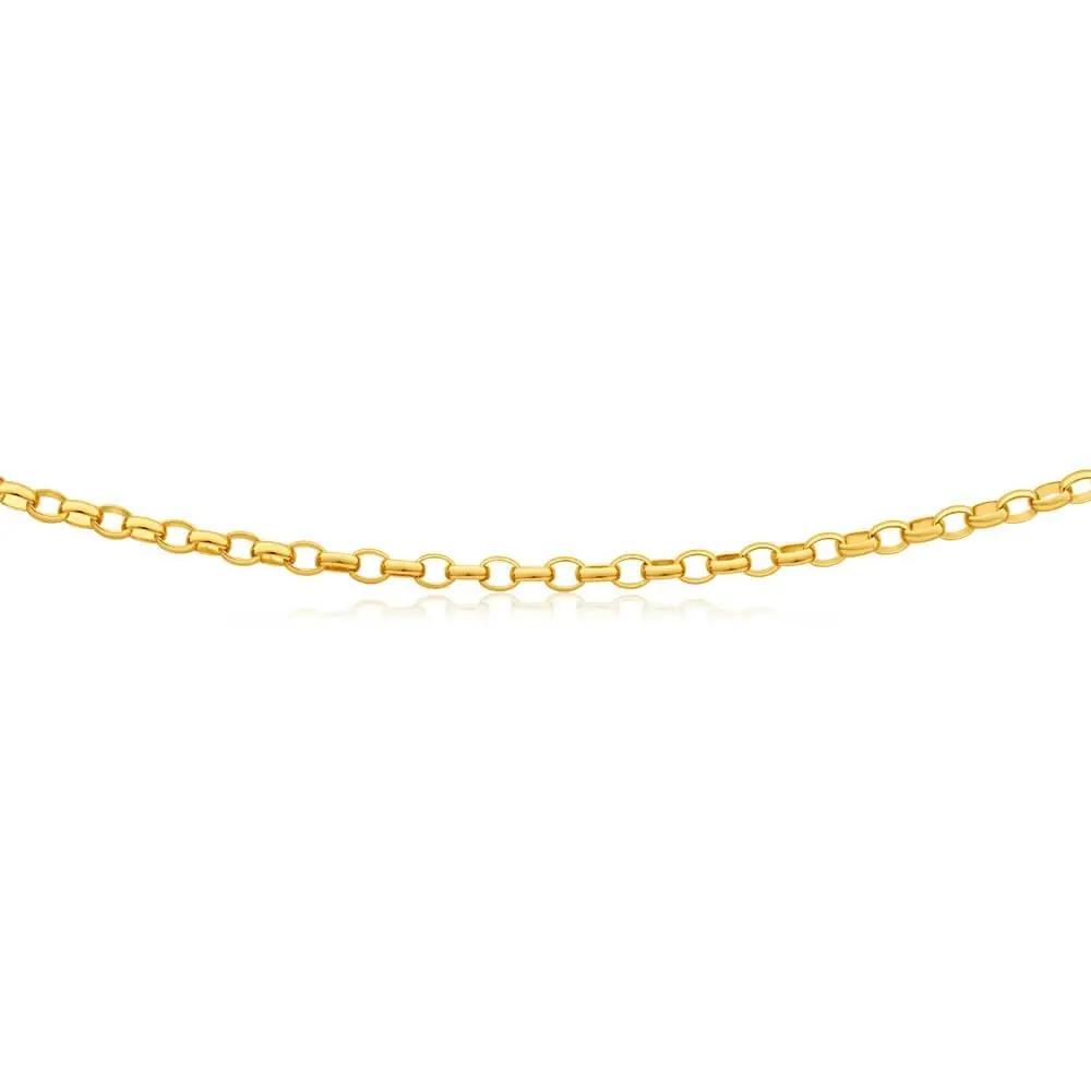 9ct Elegant Yellow Gold Belcher Chain