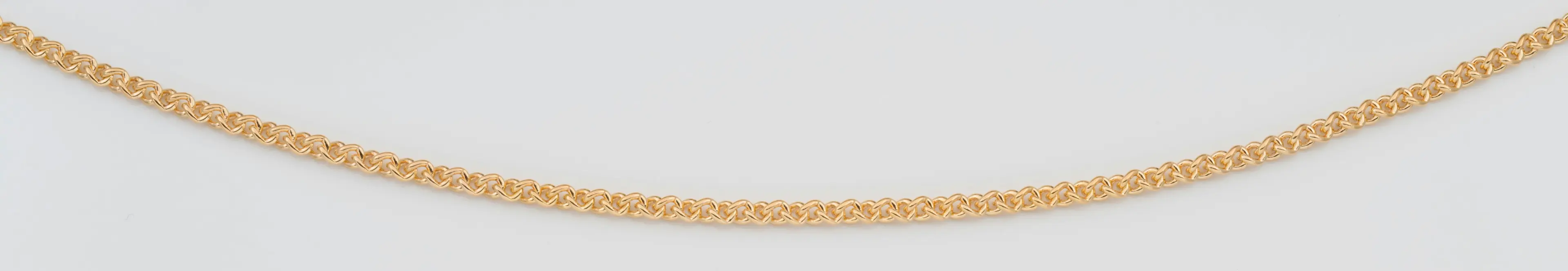 9ct Yellow Gold Silver Filled 50cm Chain 80gauge