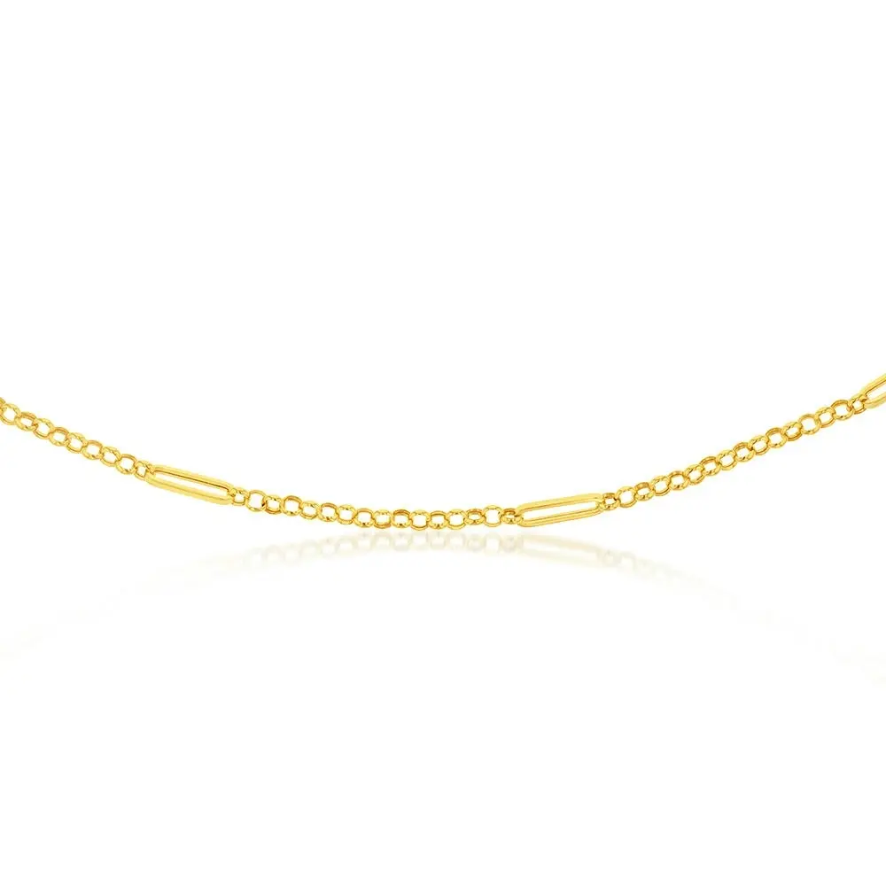 9ct Yellow Gold Silverfilled Belcher 45.70cm Chain