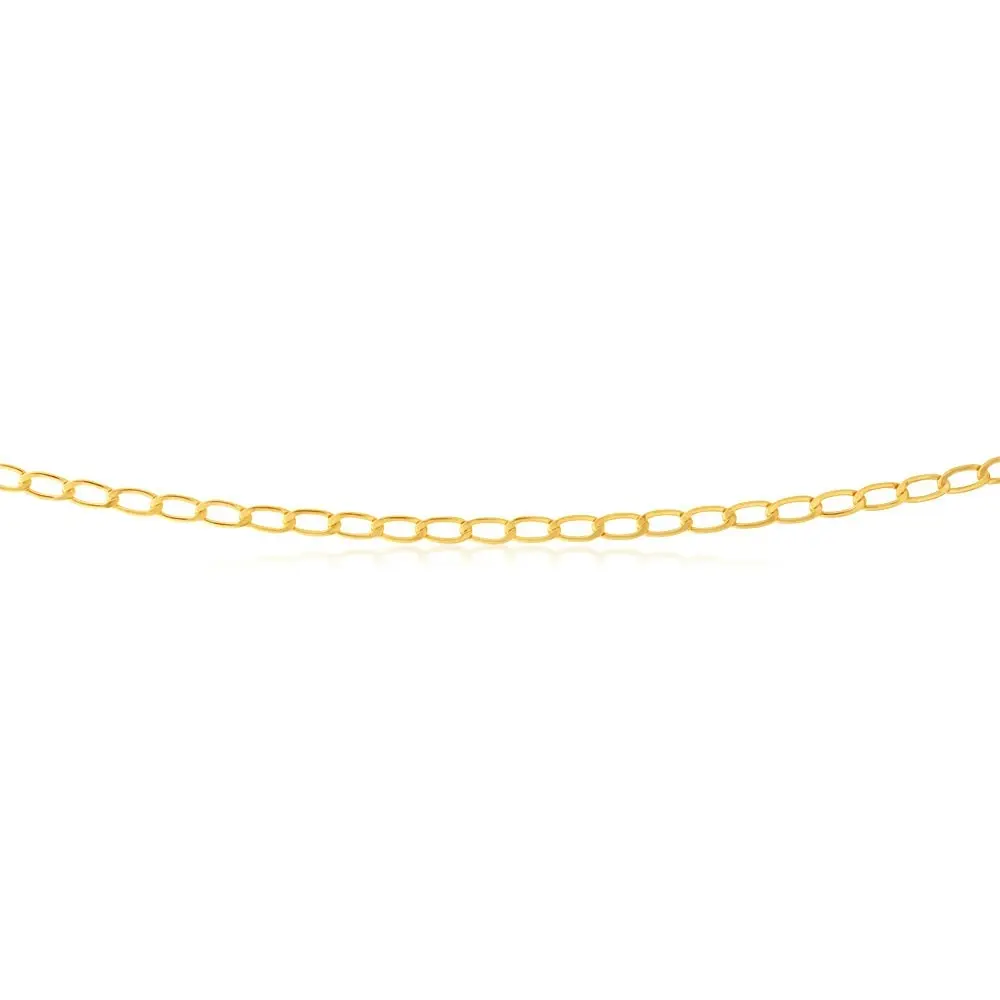 9ct Yellow Gold Filled 45cm Curb Chain