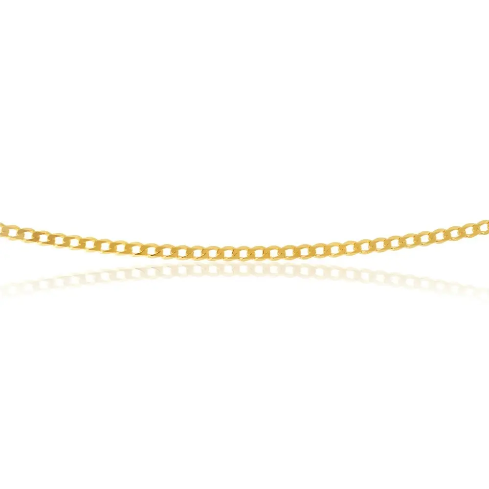 9ct Yellow Gold 50cm Curb Chain 100Gauge