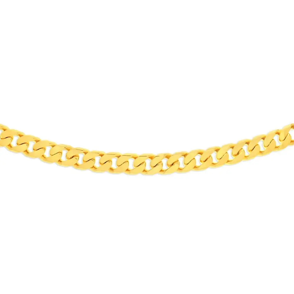 9ct Yellow Gold 350 Gauge 55cm Curb Chain