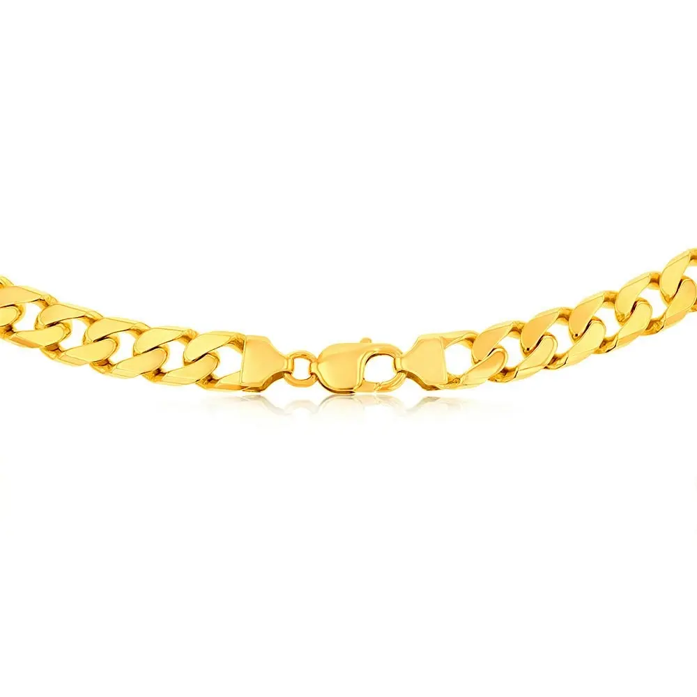 9ct Yellow Solid Gold 350 Gauge 60cm Curb Chain