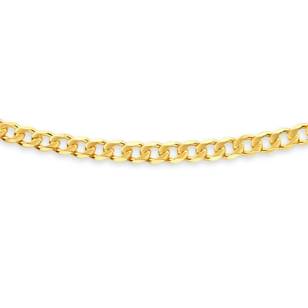 9ct Yellow Solid Gold 60cm 200 Gauge Curb Chain